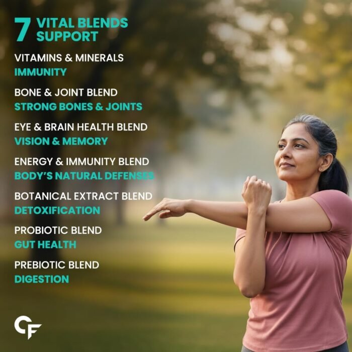 Carbamide Forte Multivitamin Tablets For Adults 50+ | Multivitamin for senior citizens 50 plus | Multivitamin 50 plus With Probiotics To Support Immunity & Energy Levels - 60 Veg Tablet - Image 9