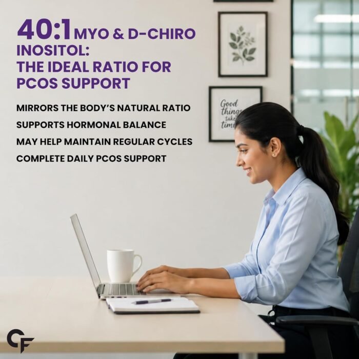 Carbamide Forte PCOS Supplement with Myo Inositol & D Chiro Inositol in an ideal 40:1 ratio | Inositol Supplement - 60 Tablets - Image 5