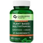 Carbamide Forte Plant Based Multivitamin Tablets for Men & Women for Immunity, Energy & Detox with 82 Ingredients like Superfoods, Greens, Vegetables, Fruits & Herbs Supplement 60 Veg Tablets