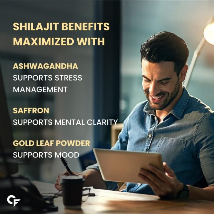 Carbamide Forte Shilajit/Shilajeet (750mg) Gold Effervescent Tablets | Shilajit For Men | Helps In Boosting Strength, Stamina & Power | 15 Tablets - Image 9