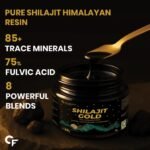 Carbamide Forte Shilajit/Shilajeet Gold Resin for Men | Shilajit for Men with Saffron, Swarna Bhasma | Ayurvedic Shilajeet Gold Original with Fulvic Acid & Trace Minerals | Heavy Metal Free | 20g Resin - Image 3