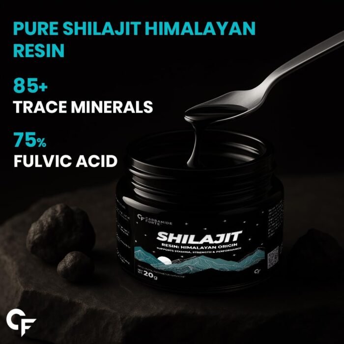 Carbamide Forte Shilajit/Shilajeet Plain Resin for Men | Shilajit for Men with Saffron, Swarna Bhasma | Ayurvedic Shilajeet Original with Fulvic Acid & Trace Minerals | Heavy Metal Free | 20g Resin - Image 3