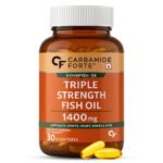 Carbamide Forte Triple Strength Omega 3 Fish Oil Capsules 1400mg | Omega 3 Supplement | Omega3 Fatty Acid Supplement To Support Heart, Joints & Skin - 1400mg
