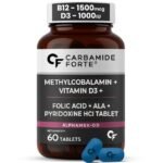 Carbamide Forte Vitamin B12 1500mcg with Vitamin D3 | Vitamin B12 Supplements for Men & Women | Methylcobalamin 1500mcg with Vitamin D Tablets - 60 Tablets