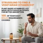 Carbamide Forte Vitamin D Tablets | Vitamin D3 K2 Supplement to support Bone & Heart Health | Veg D3 Lichen -120 Tablets - Image 5