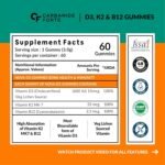 Carbamide Forte Vitamin D3 K2 B12 Gummies | Vitamin B12 Supplements & Vitamin D Supplement | Vitamin K2 Supplements | Plant Based Veg Lichen Source D3 Supplement for Bone Health | Mango Flavor - 60 Gummies - Image 2