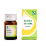 Dr Willmar Schwabe India Homoeopathic Baptisia Tinctoria 1X MT Tablets (20gm) for Fever Indigestion Acidity Gas