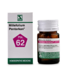 Dr Willmar Schwabe India Homoeopathic Millefolium Pentarkan (20g) Tablets (Ptk. 62) for pain in abdomen