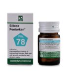 Dr Willmar Schwabe India Homoeopathic Silicea Pentarkan (20gm) Tablets (Ptk. 78) for Hair and nail growth problems Muscle weakness