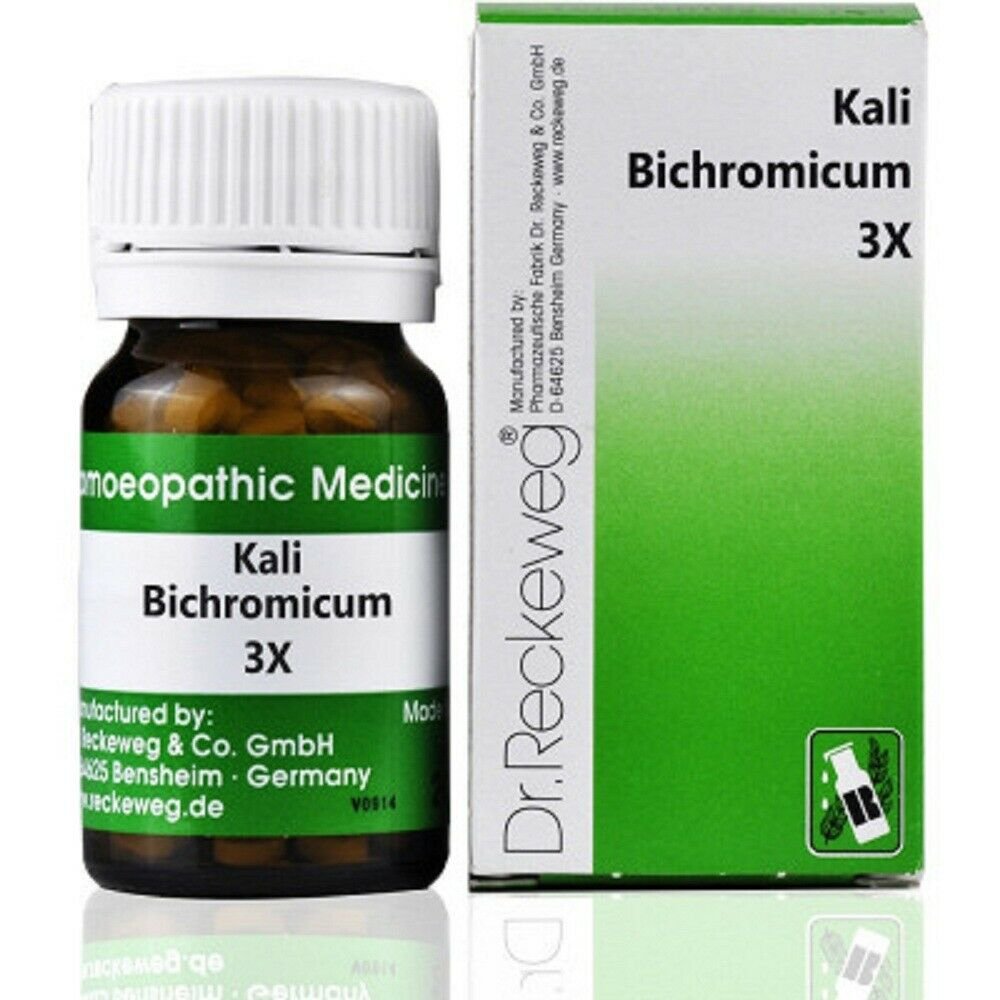 Dr.-Reckeweg-Kali-Bichromicum-3X-20g.jpg Dr. Reckeweg Kali Bichromicum 3X (20g) for vomiting liver care - Image 1