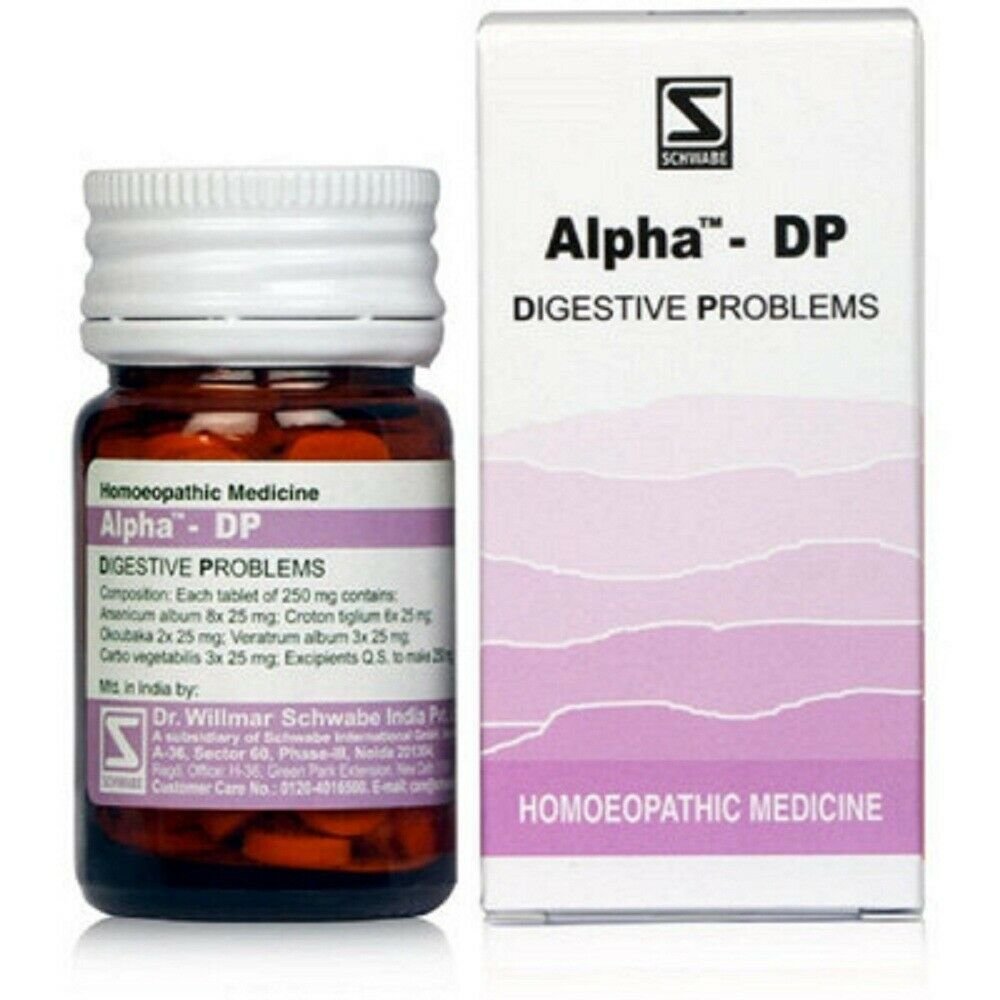 Dr.Willmar-Schwabe-Alpha-DPDigestive-Problems-20g-Tablets.jpg Dr.Willmar Schwabe Alpha DP(Digestive Problems) (20g) Tablets for Indigestion Acidity vomiting - Image 1