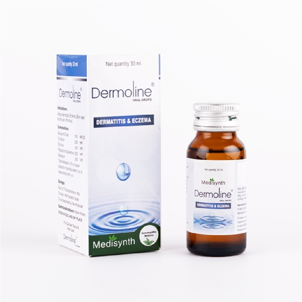Medisynth-Dermoline-Oral-Drop-30-ML.png Medisynth Dermoline Oral Drop (30 ML) For Skin Disorders, Eczema - Image 1