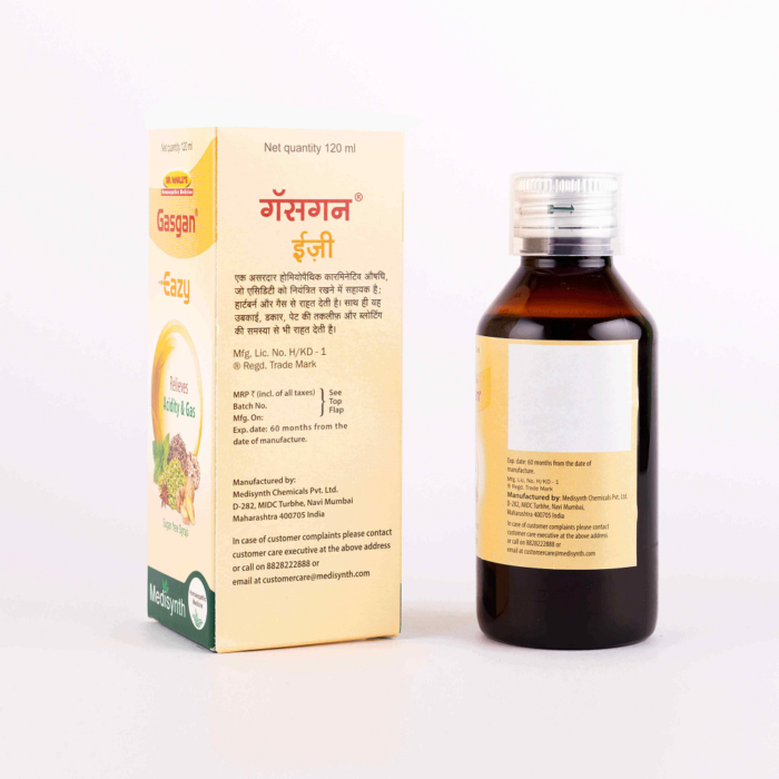 Medisynth Gasgan Eazy Syrup (120 ML) For Nausea, Stomach - Image 2