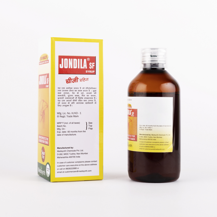 Medisynth Jondila Sugar Free Syrup (200 ML) For Improves Digestion, Jaundice - Image 2
