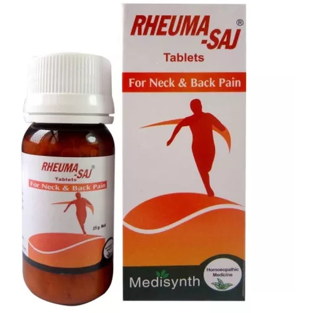 Medisynth-Rheumasaj-Pills-25g.1.jpeg Medisynth Rheumasaj Pills (25g) for Heel Pain Back & Knee Pain Arthritis - Image 1