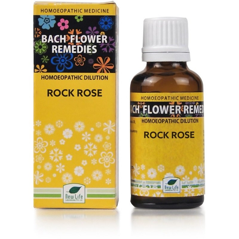 New-Life-Bach-Flower-Rock-Rose.jpg New Life Bach Flower Rock Rose (30ml) For Constant fear, low confidence, sad, weeping, crying, fearful dreams - Image 1