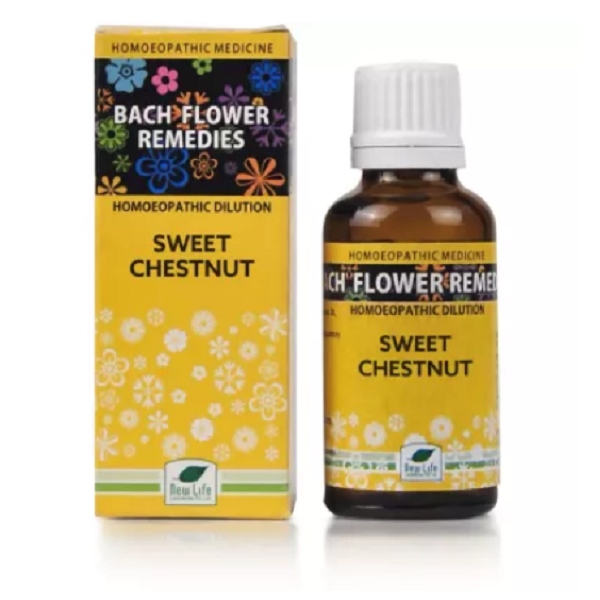 New-Life-Bach-Flower-Sweet-Chestnut-30ml.png New Life Bach Flower Sweet Chestnut (30ml) For hopelessness, extreme sadness, stress, nervous breakdowns - Image 1