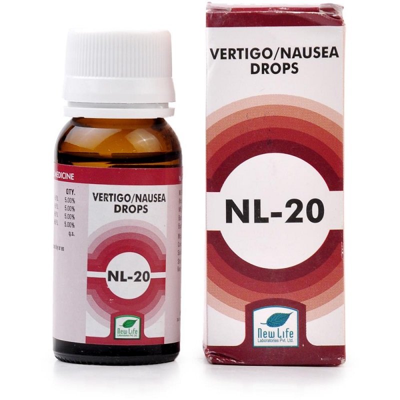 New-Life-NL-20.jpg New Life NL-20 (Vertigo and Nausia Drops) (30ml) For Vertigo, Motion Sickness, Car Sickness, Nausea, Vomiting, Headache - Image 1