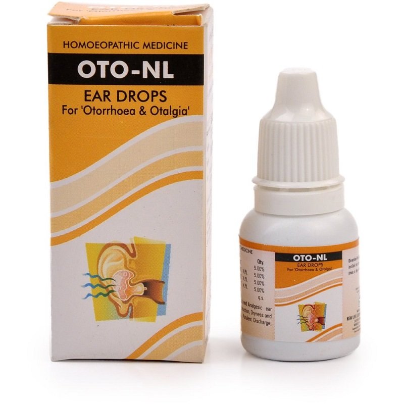 New-Life-Oto-NL-Drops-10ml-x-2.jpg New Life Oto-NL Drops (10ml x 2) For tching, Pain, Inflammation in Ear with Fetid Discharge of Pus - Image 1