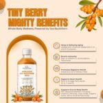 NutraChoice Himalayan Sea Buckthorn Juice 500ml-50glass | Rich in Vitamin C, Omega 3, 6, 7, 9 & Antioxidants, for Immunity, Skin Glow, Gut Health Support, and Wellness - Image 3