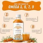 NutraChoice Himalayan Sea Buckthorn Juice 500ml-50glass | Rich in Vitamin C, Omega 3, 6, 7, 9 & Antioxidants, for Immunity, Skin Glow, Gut Health Support, and Wellness - Image 5