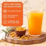 Nutrabud Organics Himalayan Sea Buckthorn Berry Juice - 500 ml - Natural Source of Vitamin C, Omega 3 6 7 9, Antioxidants For Immunity, Skin Glow & Gut Health - 50 Glasses (500ml (Pack of 1)) - Image 4