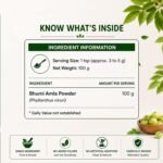 Vedikroots Bhumi Amla Powder 100G | Organic Bhumi Amla Churna for Liver Support, Detox & Digestion | Herbal Supplement (Pack Of 01) - Image 8