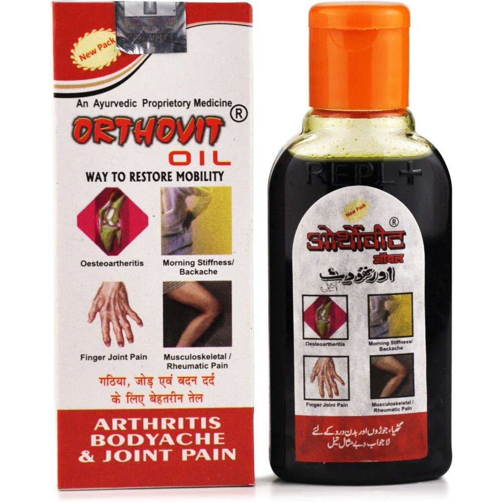 REPL-Orthovit-Oil.jpg REPL Orthovit Oil (60ml) For Back Pain and Stiffness, Joint Pains, Osteoarthritis, sprain and strain - Image 1