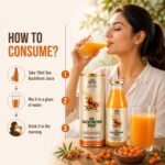 Rogcare Sea Buckthorn Juice 500ml Packed in a Glass Bottle | Cold-Pressed Sea Buckthorn Pulp Concentrate from Ladakh Himalayas (-40°C) Rich in Natural Vitamin C, Omega 3, 6, 7, 9 & Antioxidants | Skin Glow & Gut Health - Image 6