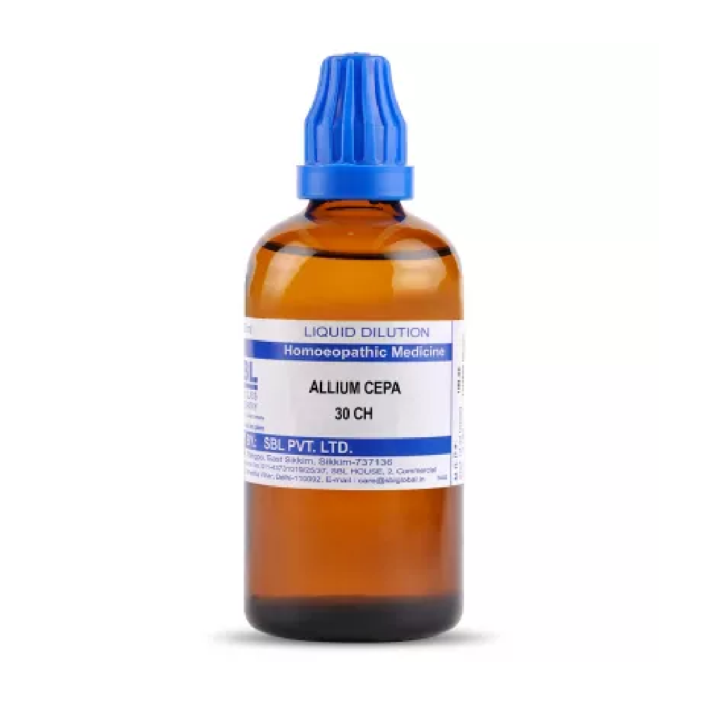 SBL-Allium-Cepa-30-CH-100ml.png SBL Homeopathy Allium Cepa Dilution (30 ML / 100 ML) For Watery Eyes, Headache - Image 1