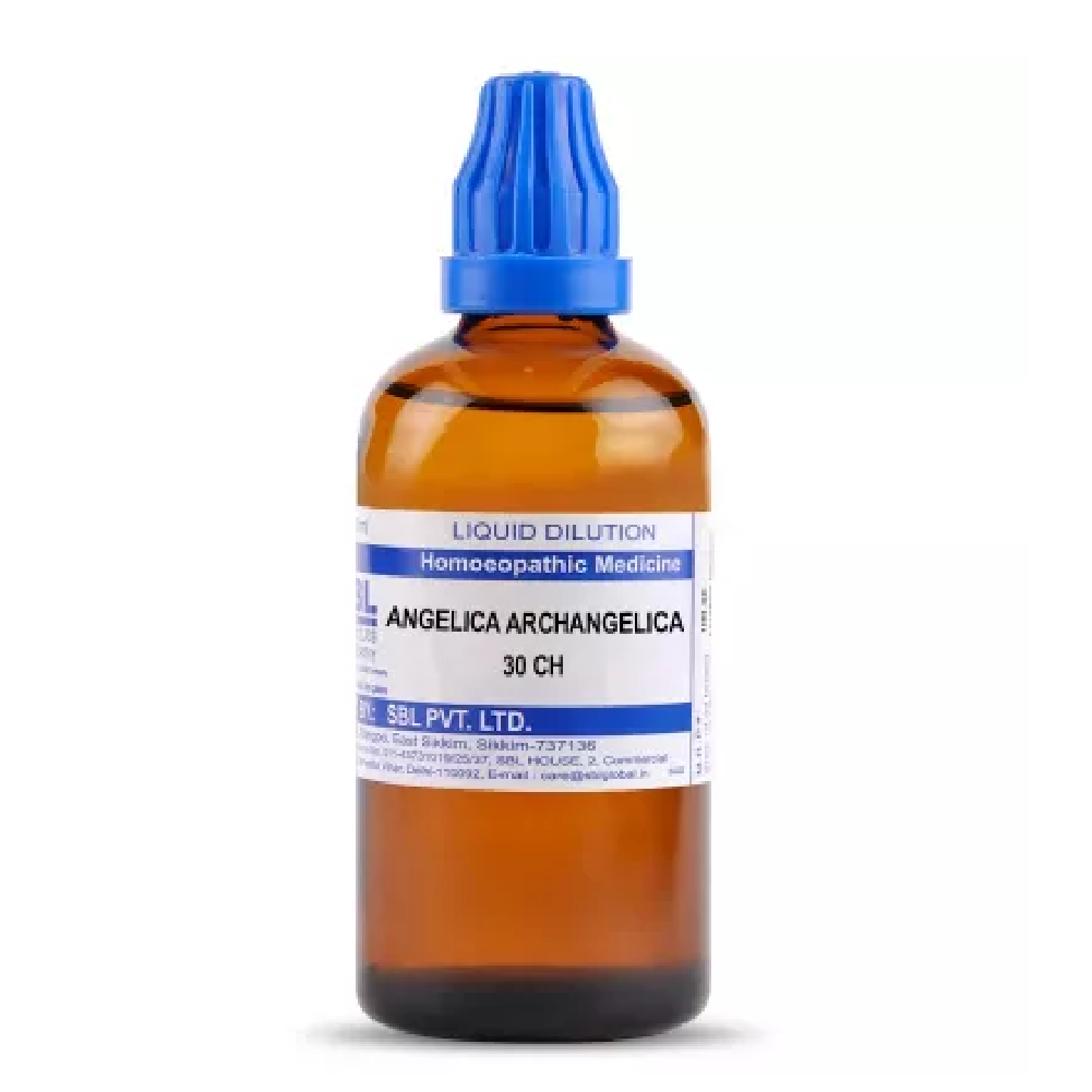 SBL-Angelica-Archangelica-30-CH-100ml.png SBL Homeopathy Angelica Archangelica Dilution (30 ML / 100 ML) For Acidity, Indigestion - Image 1