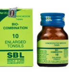 SBL Homeopathic Bio Combination 10( BC 10) Tablets for Enlarge Tonsils 25gm for Tonsilitis Throat Pain Bad Breath
