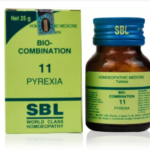 SBL Homeopathic Bio Combination 11( BC 11) Tablets for PYREXIA 25gm for Allergic Rhinitis Fever Cold