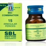 SBL Homeopathic Bio Combination 15 ( BC 15) Tablets for Irregular Periods 25gm for Relieves pain weakness