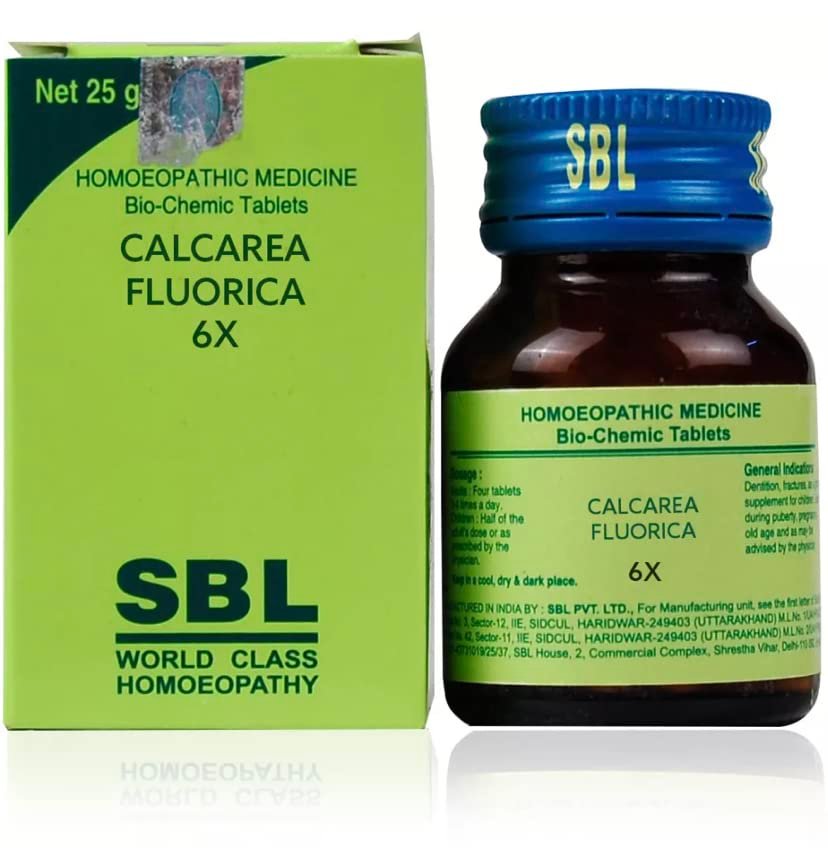 SBL-Calcarea-Fluorica-6X-Tablets-25gm-.2.jpg SBL Homeopathic Calcarea Fluorica Trituration Tablets (25gm) for skin disorders joint pain - Image 1