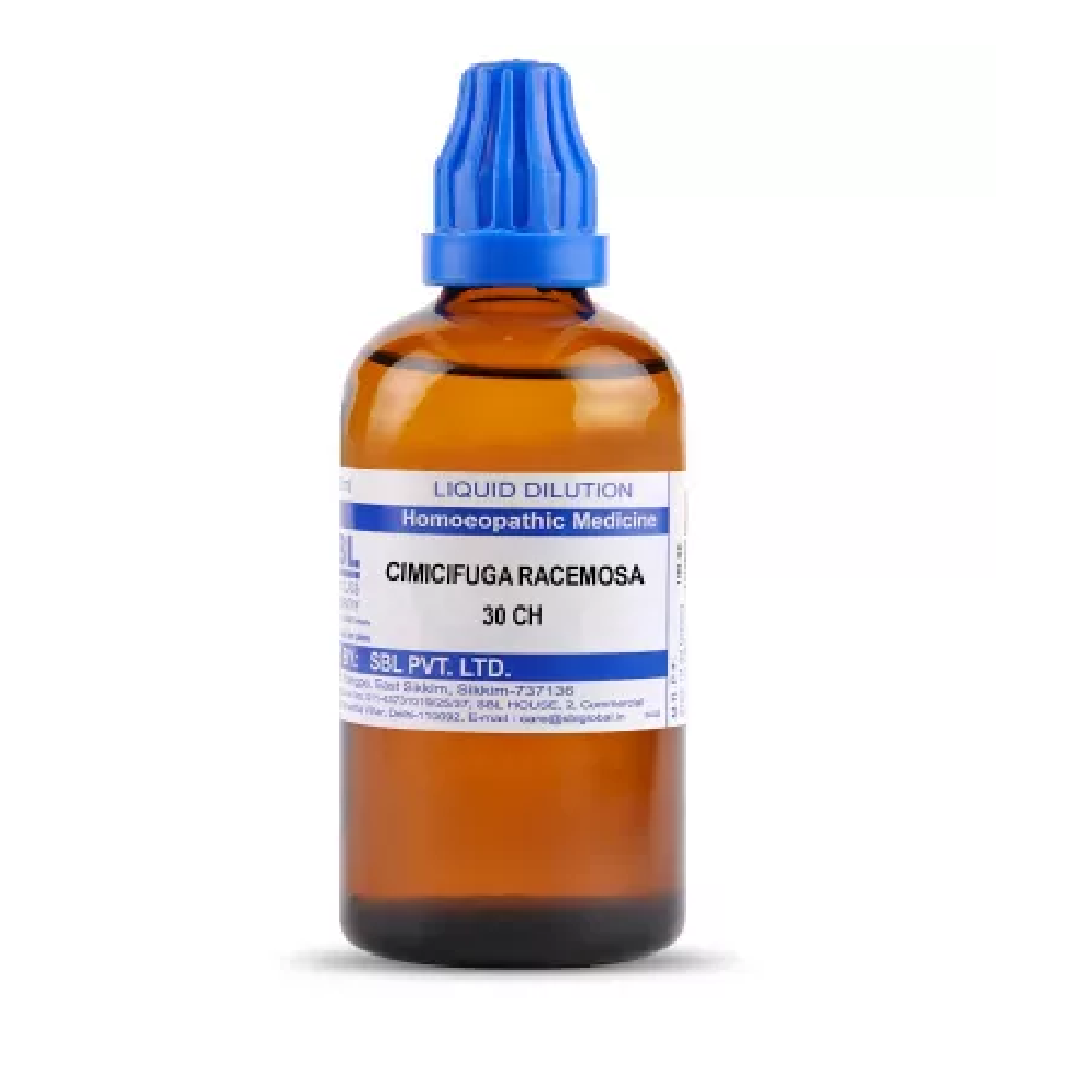 SBL-Cimicifuga-Racemosa-30-CH-100ml.png SBL Homeopathic Cimicifuga Racemosa Dilution (30 ML / 100 ML) For Joint Pain, Headaches - Image 1