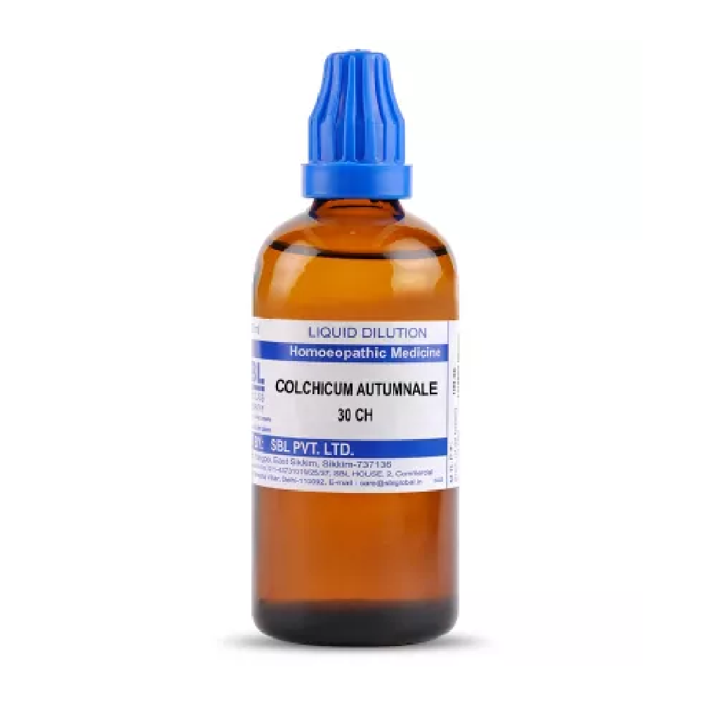 SBL-Colchicum-Autumnale-30-CH-100ml.png SBL Homeopathy Colchicum Autumnale Dilution (30ml / 100 ML) For Nausea, Vomiting - Image 1