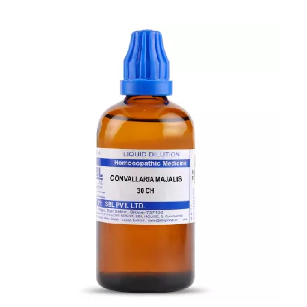 SBL-Convallaria-Majalis-30-CH-100ml.png SBL Homeopathic Convallaria Majalis Dilution (30 ML / 100 ML) For vertigo, Heart Disease - Image 1