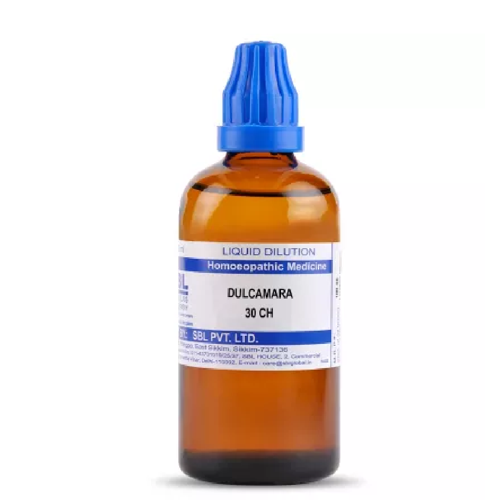 SBL-Dulcamara-30-CH-100ml.png SBL Homeopathic Dulcamara (30 ML / 100 ML) For Joint Pains, Mouth Ulcers - Image 1