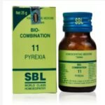 SBL Homeopathic Bio Combination 11( BC 11) Tablets for PYREXIA 25gm for Allergic Rhinitis Fever Cold