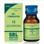 SBL Homeopathic Bio Combination 13( BC 13) Tablets for LUECORRHOEA 25gm for smelling
