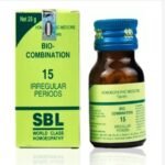 SBL Homeopathic Bio Combination 15 ( BC 15) Tablets for Irregular Periods 25gm for Relieves pain weakness