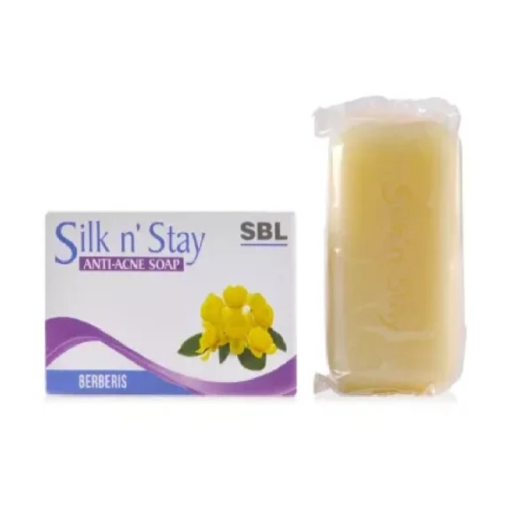 SBL Homeopathic Silk N Stay Berberis Soap 75gm for pimples SBL Homeopathic Silk N Stay Berberis Soap 75gm for pimples scars - Image 1