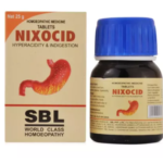 SBL Homeopathic Nixocid Tablet for Constipation and Gastritis 25g for Indigestion Acidity heartburn