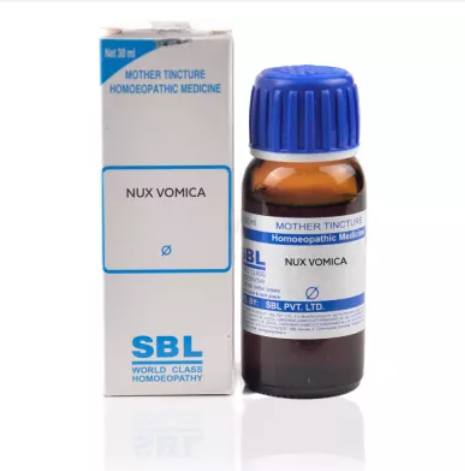 SBL-Nux-Vomica-1X-Q-30ml.1.png SBL Nux Vomica Mother Tincture Q for Constipation Nausea Vomiting Joint pains - Image 1