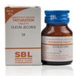 SBL Oleum Jecoris Trituration Tablet 3X (25gm) for fever cough