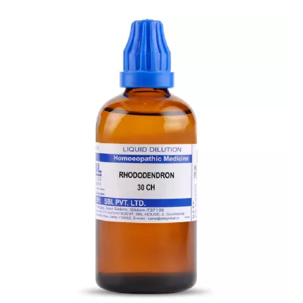 SBL-Rhododendron-Chrysanthum-30-CH-100ml.png SBL Homeopathy Rhododendron Chrysanthum Dilution (30 ML / 100 ML) For Joints Pain - Image 1