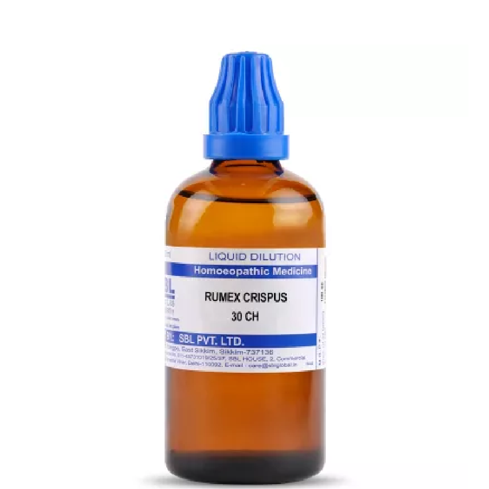 SBL-Rumex-Crispus-30-CH-100ml.png SBL Homeopathy Rumex Crispus Dilution (30 ML / 100 ML) For Cough, Itching - Image 1