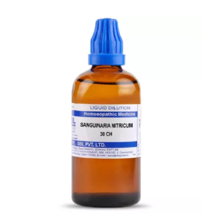 SBL Homeopathic Sanguinaria Nitricum  Dilution (30 ML / 100 ML) For Cough