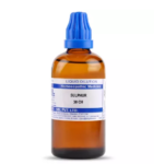 SBL Homeopathy Sulphur Dilution (30 ML / 100 ML) For Eczema Acidity
